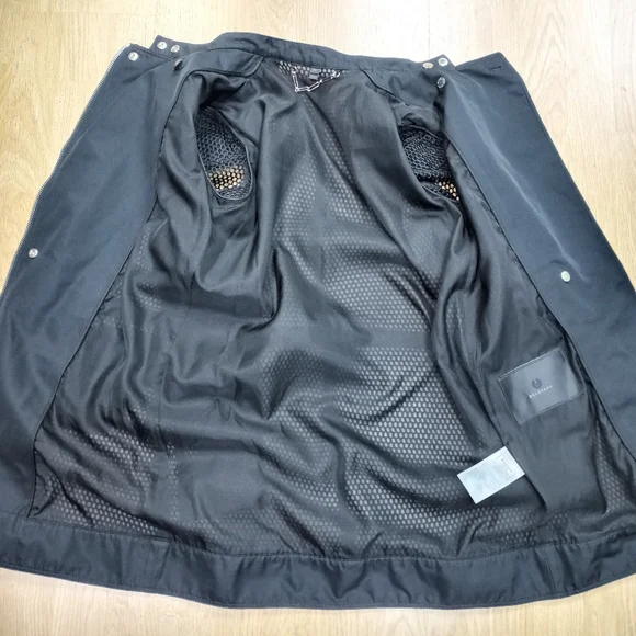 Belstaff Dunstable Black Fishnet Tech Mesh Trench Coat Jacket (XS) - Picture 9 of 11